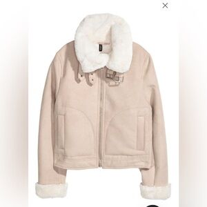 🆕Jacket with Faux Fur Lining, Size 6